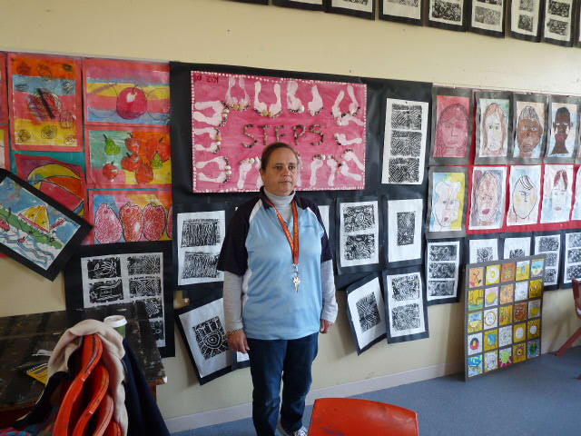 Teacher,  Sharon Simms at La Perouse school